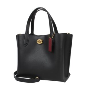 徽標細節單肩包