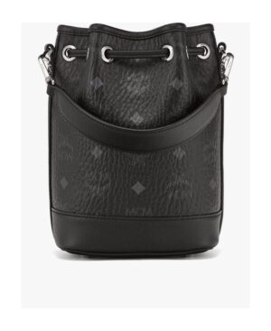 徽標抽繩單肩包