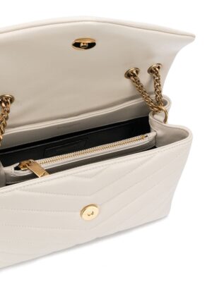 LOULOU小號“Y”型絎縫皮革手袋