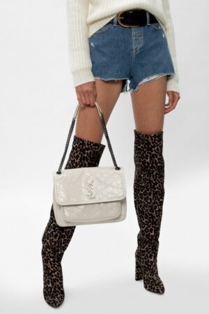 NIKI中號折疊復古單肩包