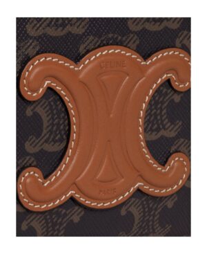 CUIR TRIOMPHE標誌印花牛皮革迷你肩背相機包