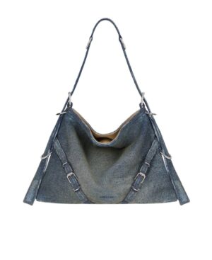 中號 Voyou 水洗牛仔單肩包