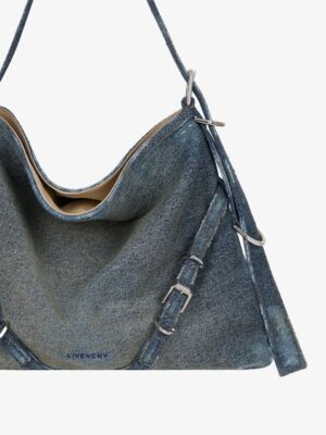 中號 Voyou 水洗牛仔單肩包