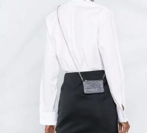 晶飾迷你斜挎woc單肩包