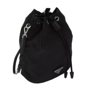 徽標抽繩手提包