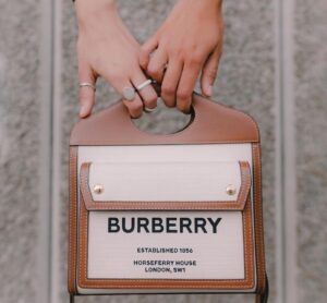 迷你雙色拼接口袋包