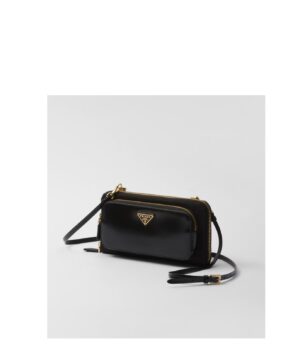 徽標拉鍊單肩包