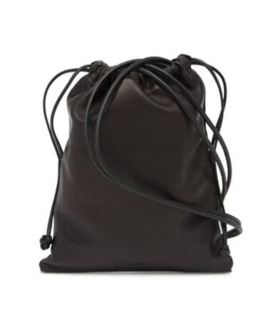 抽繩拼接單肩包