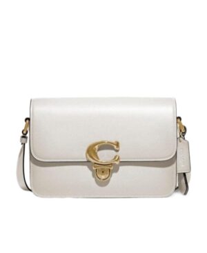 徽標翻蓋單肩包