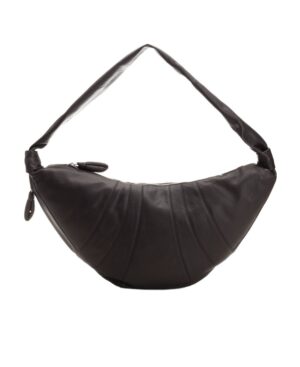 大號拉鍊牛角單肩包