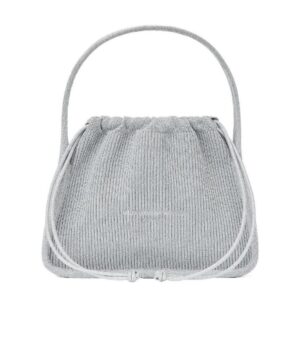 羅紋針織小號手提包