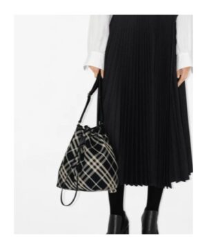 格紋中號單肩包