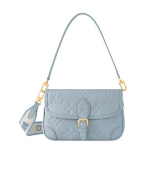 Diane徽標壓花單肩包