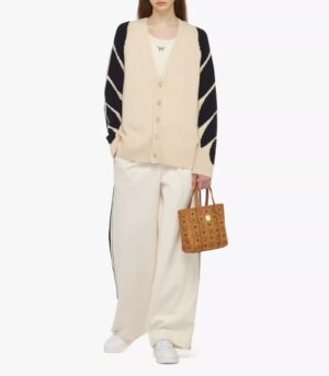 迷你Toni Visetos頂部拉鍊單肩包