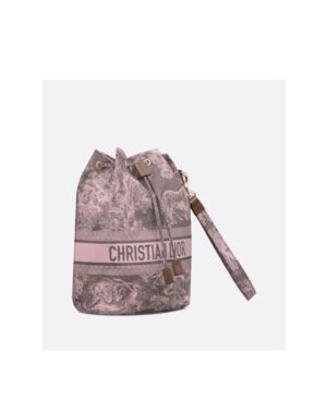 圖案抽繩手拿包