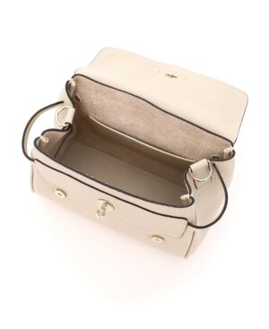 拼接翻蓋單肩包