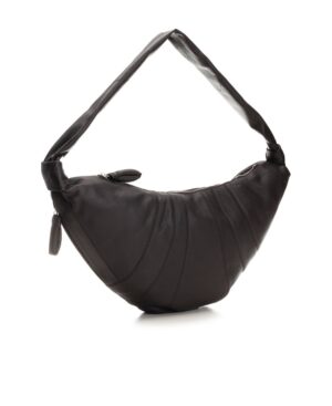 大號拉鍊牛角單肩包