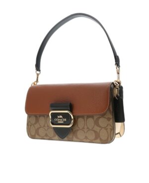 Morgan 拼色標誌性帆布單肩包