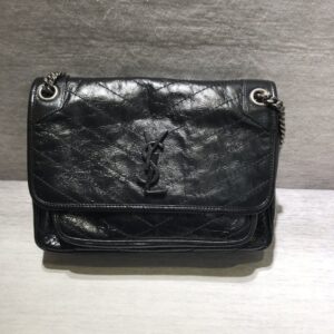 大號NIKI褶皺絎縫單肩包