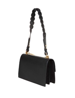 黑色徽標細節斜挎包