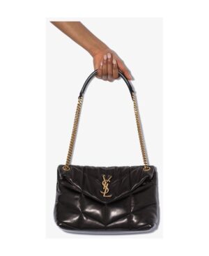 PUFFER小號絎縫羊皮手袋包