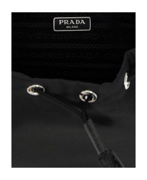 徽標抽繩手提包