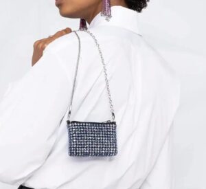 晶飾迷你斜挎woc單肩包