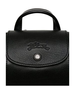 黑色徽標雙肩包