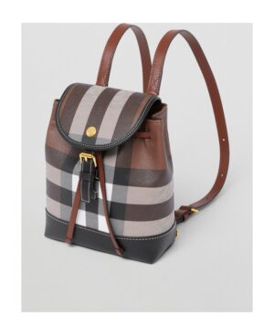 格紋微型雙肩包