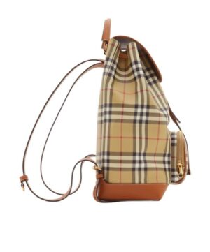 格紋圖案雙肩包