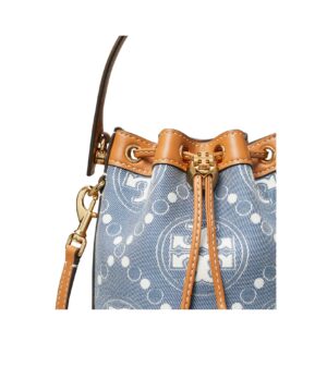 T MONOGRAM 牛仔迷你水桶包