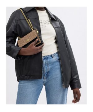 迷你 Klare 標誌性帆布斜挎包