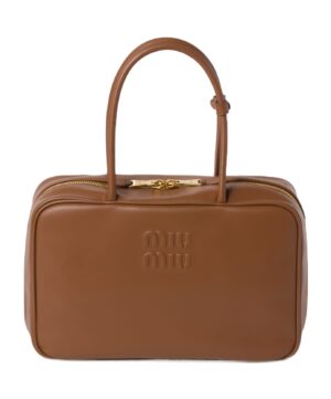 徽標拉鍊手提包