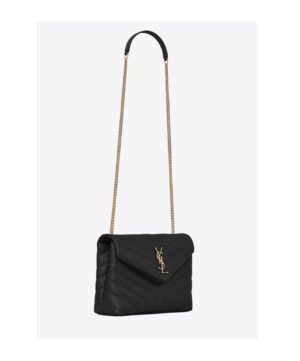 LOULOU 小號Y形絎縫真皮包