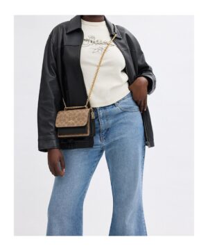 迷你 Klare 標誌性帆布斜挎包