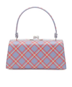 格紋手提包