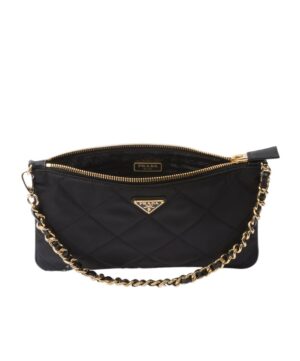 拉鍊徽標手拿包