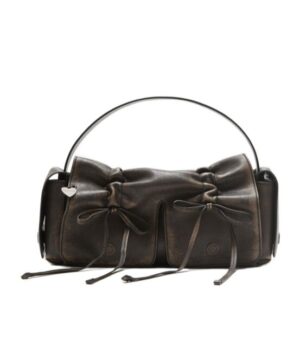 多口袋徽標手提包