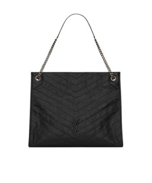 NIKI 大號復古褶皺手提包