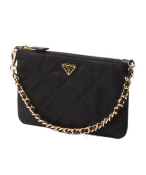 拉鍊徽標手拿包