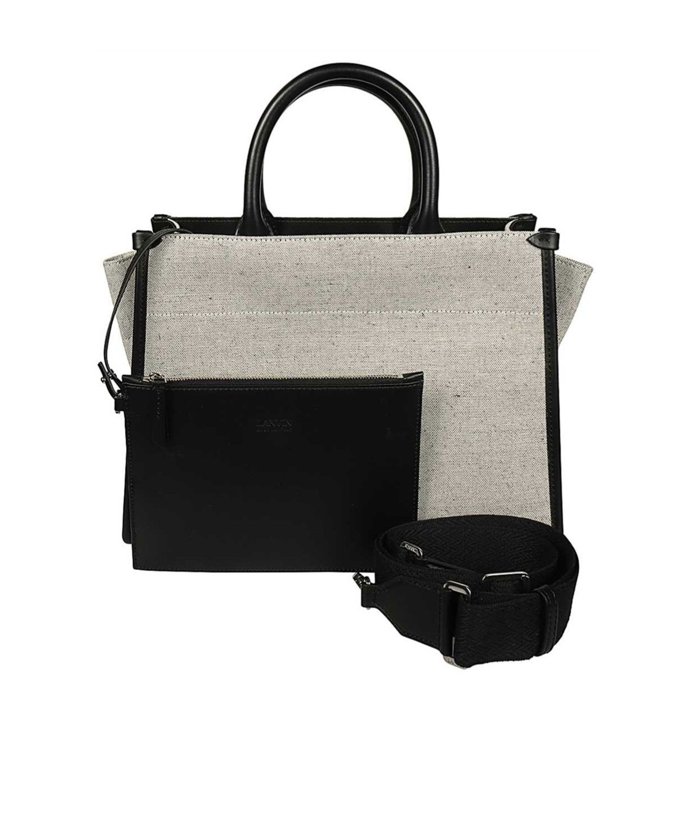 拼接設計徽標單肩包