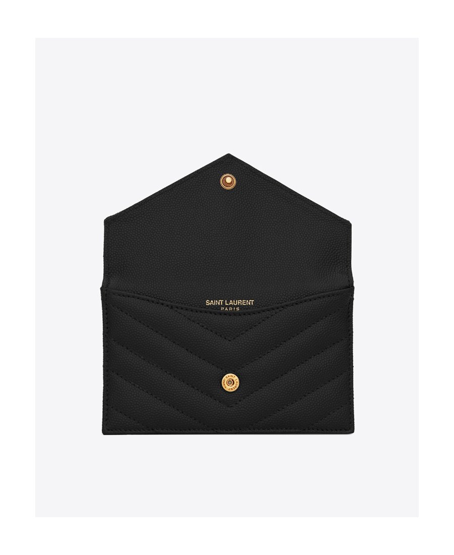 CASSANDRE  MATELASSÉ FRAGMENTS絎縫粒面壓印皮革翻蓋卡包