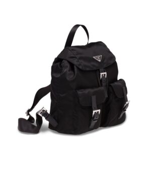 Re-Nylon徽標小號雙肩包