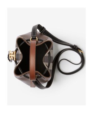 格紋水桶斜挎包