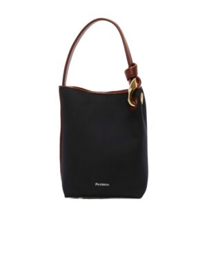 鏈環徽標手提包