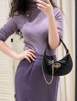 GG Marmont半月造型迷你單肩包