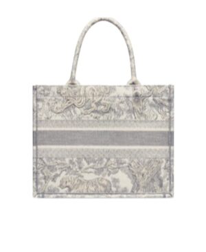 Book Tote中號茹伊印花刺繡手提包