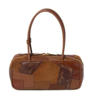 Beau皮革拼貼手袋