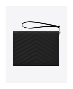 CASSANDRE  MATELASSÉ絎縫粒面壓印皮革手拿包