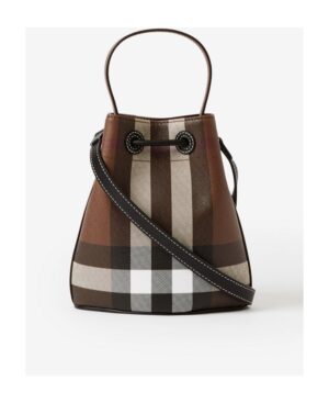 格紋水桶斜挎包